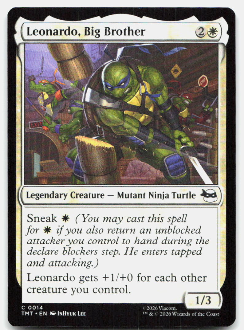 Leonardo, Big Brother 0014 Teenage Mutant Ninja Turtles Magic: The Gathering