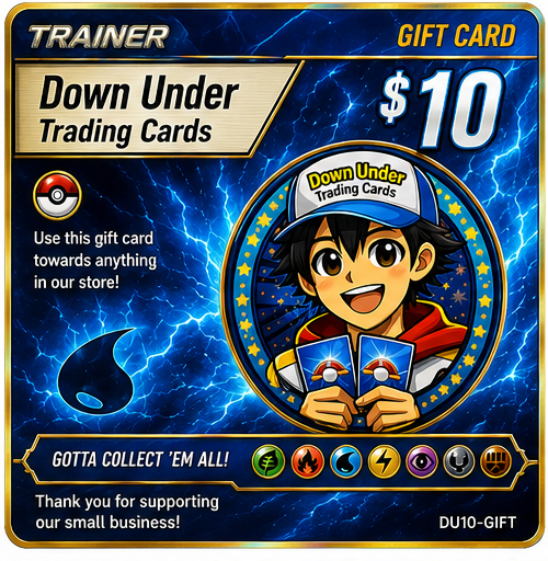 Down Under Trading Cards $10 Gift Card