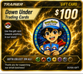 Down Under Trading Cards $100 Gift Card