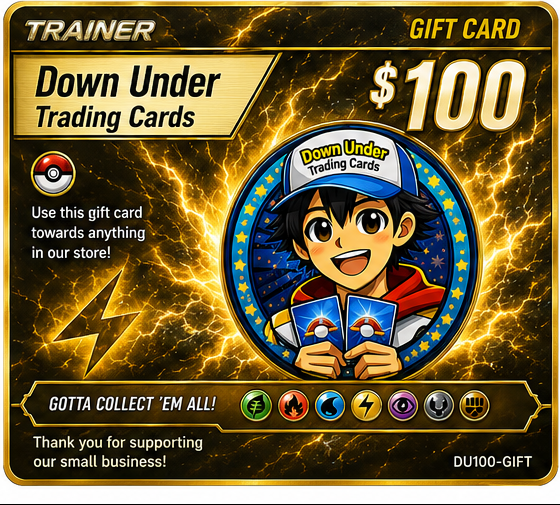 Down Under Trading Cards $100 Gift Card