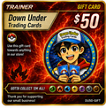 Down Under Trading Cards $50 Gift Card