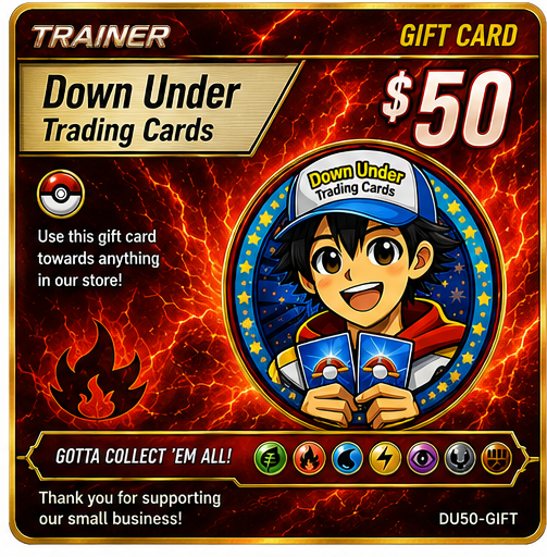 Down Under Trading Cards $50 Gift Card