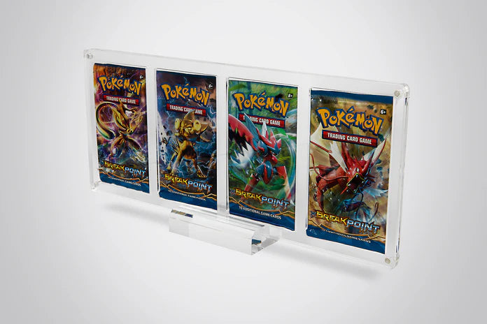 Quadruple Pokémon Booster Pack Display Case (Upright)