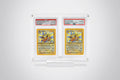 Double PSA Graded Card Acrylic Case