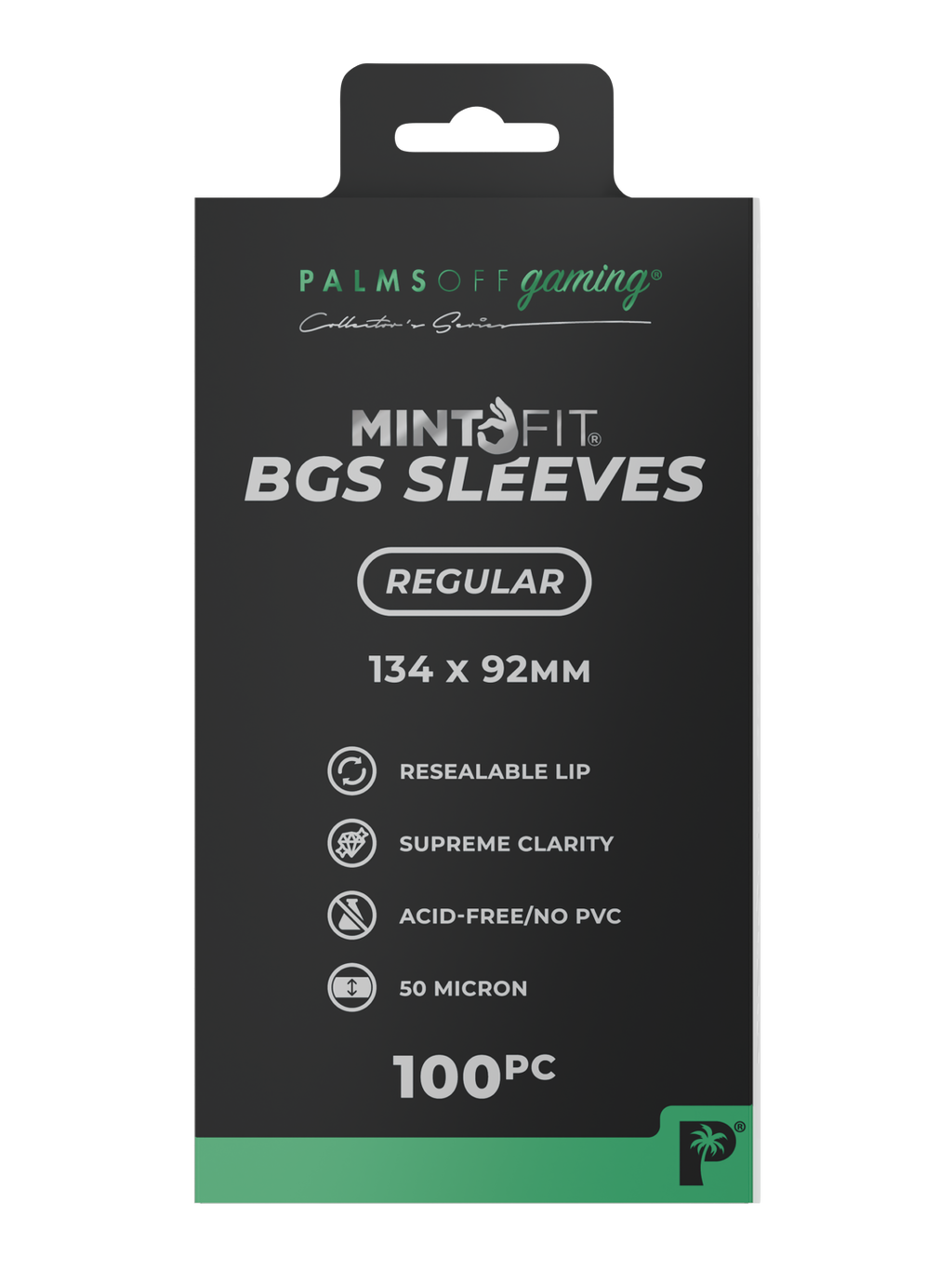 Palms Off Gaming MintFit BGS Graded Card Sleeves - Regular 100pc