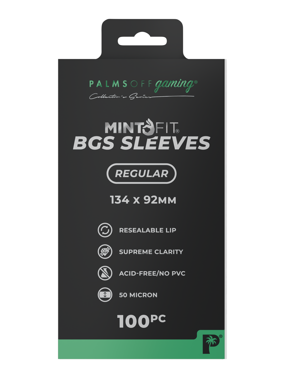 Palms Off Gaming MintFit BGS Graded Card Sleeves - Regular 100pc