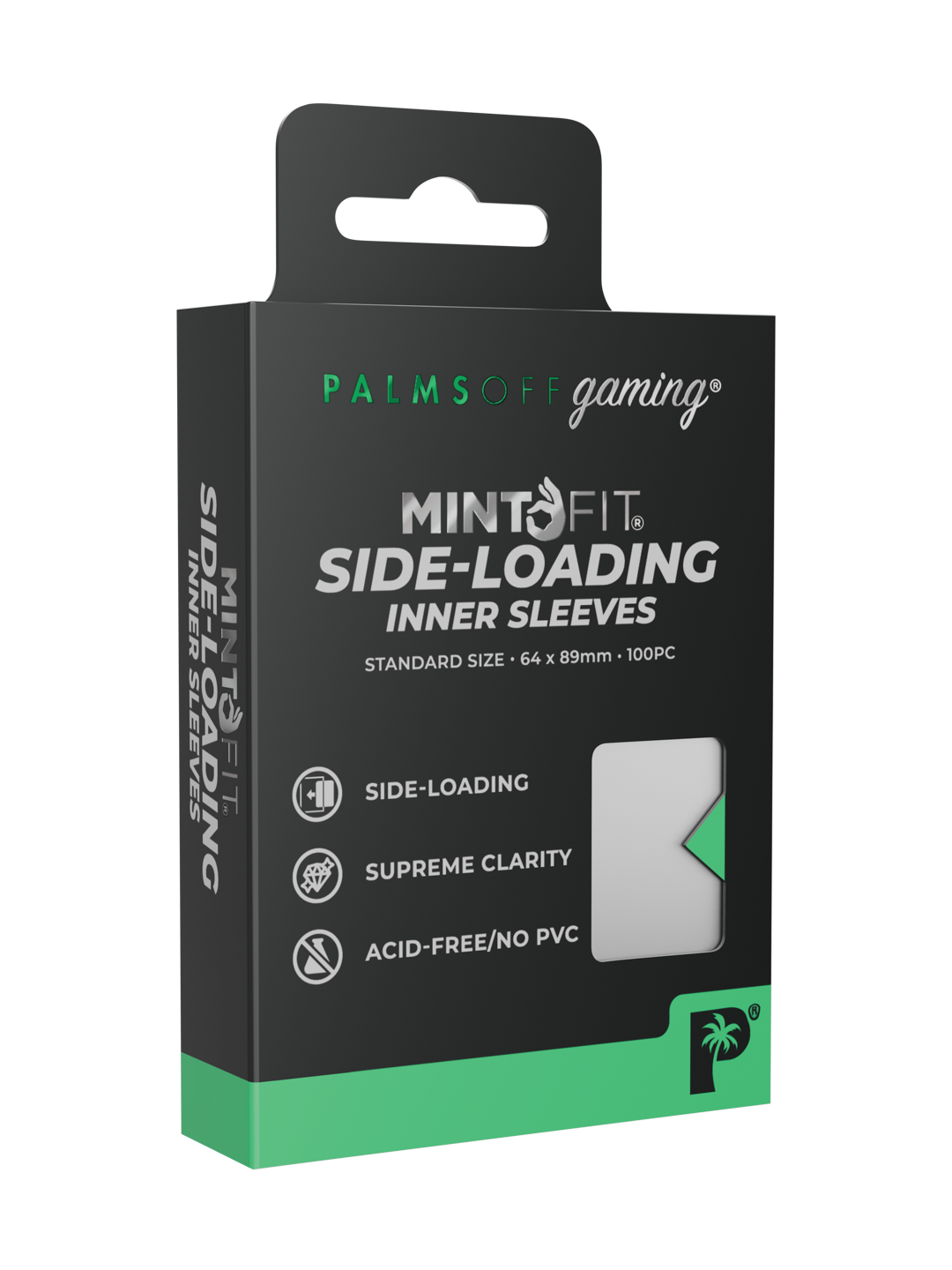 Palms Off Gaming MintFit Side-Loading Inner Sleeves - Standard Size - 100pc