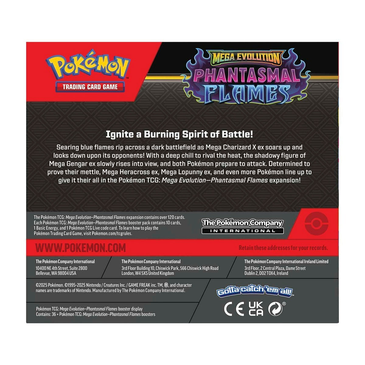 Pokémon® Phantasmal Flames TCG Booster Box Down Under Trading Cards