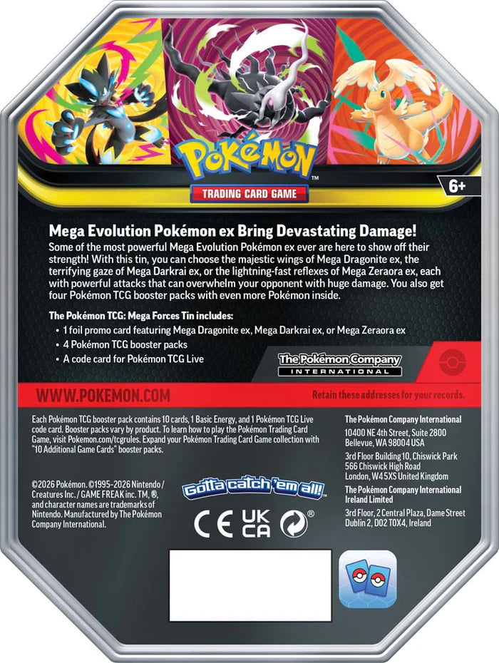 Pokémon - TCG - Mega Forces Tin