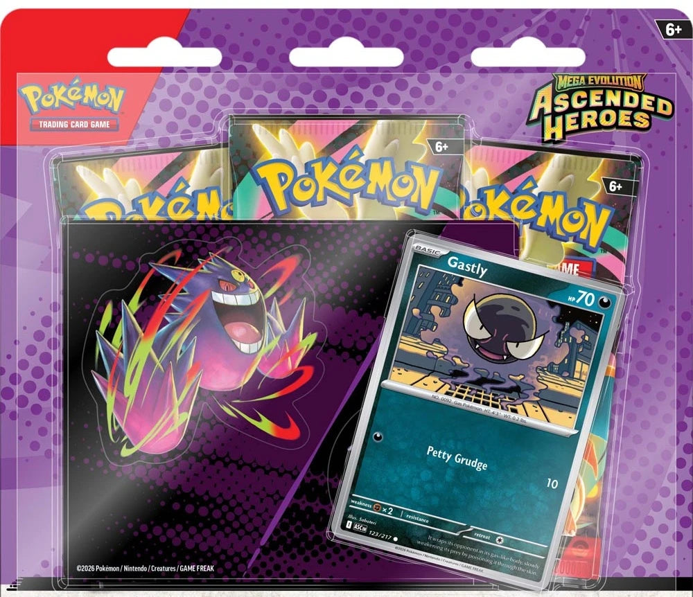 Pokémon TCG Ascended Heroes Tech Sticker Blister (Gastly)