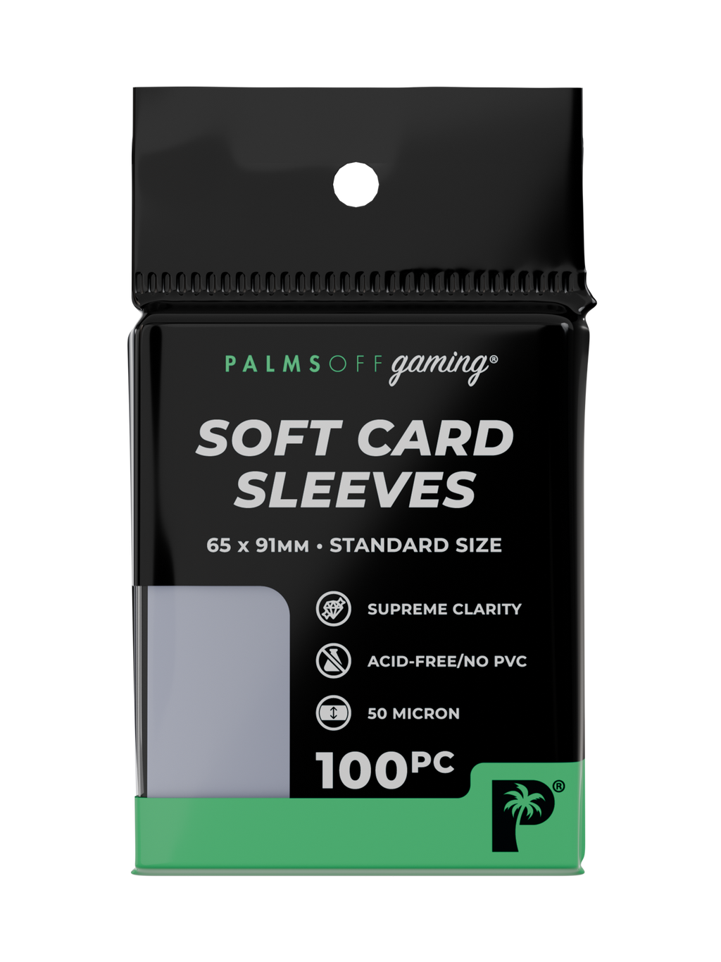 Palms Off Gaming Soft Card Sleeves - Standard Size - 100pc