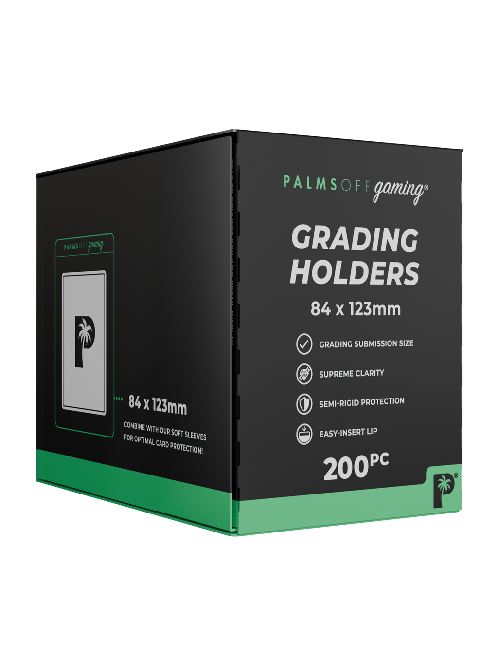Palms Off Gaming Grading Holders - Semi Rigid x 200