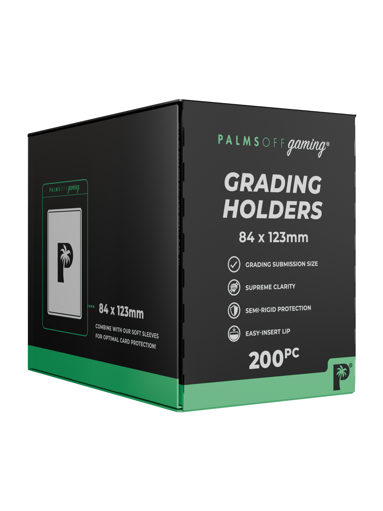 Palms Off Gaming Grading Holders - Semi Rigid x 200