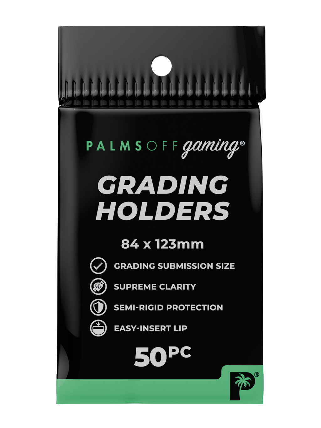 Palms Off Gaming Grading Holders - Semi Rigid x 50