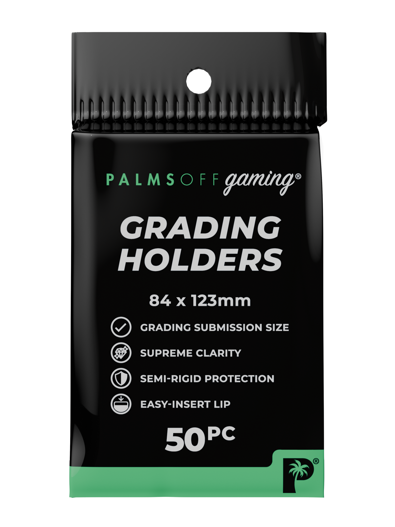 Palms Off Gaming Grading Holders - Semi Rigid x 50