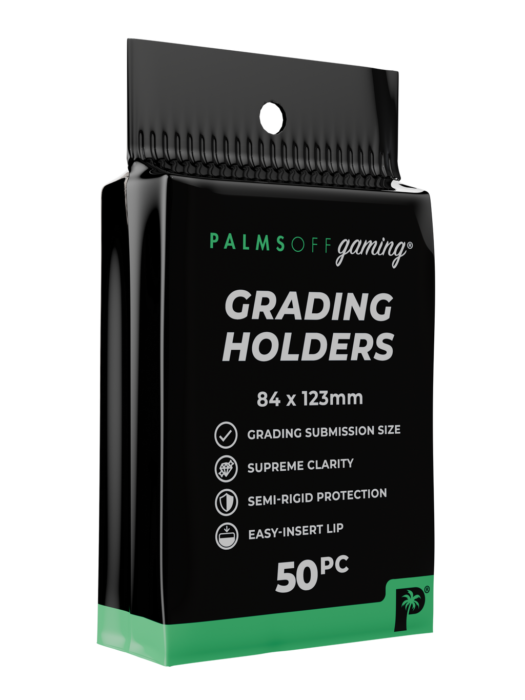 Palms Off Gaming Grading Holders - Semi Rigid x 50
