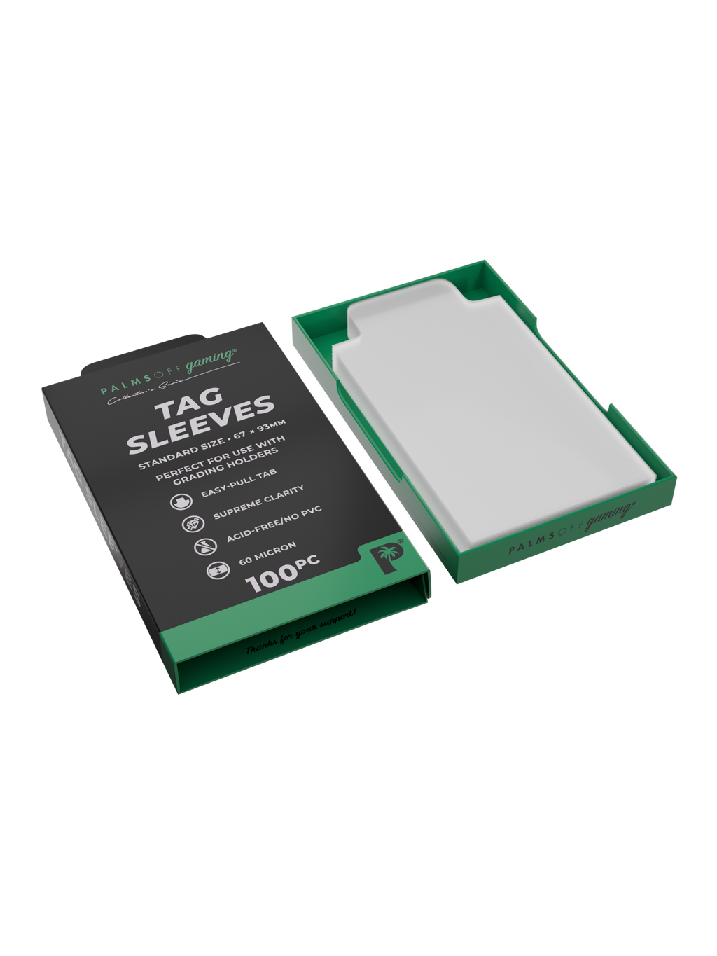 Palms Off Gaming - Tag Sleeves - 100pc
