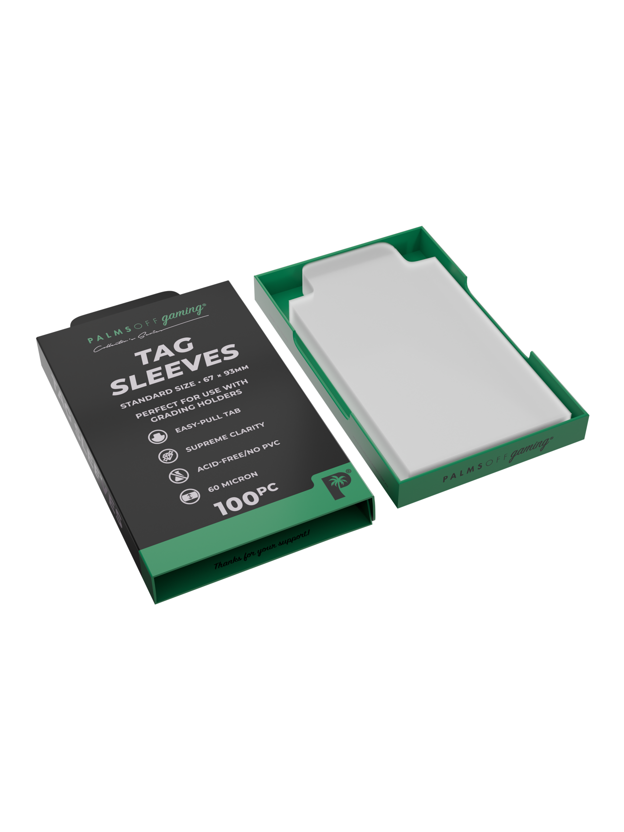 Palms Off Gaming - Tag Sleeves - 100pc