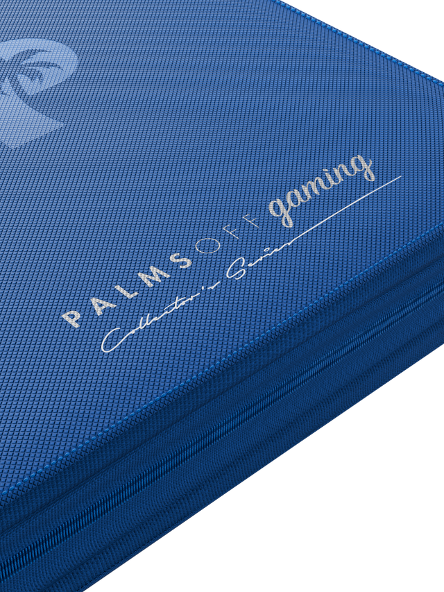 Palms Off Gaming Collector's Series Top Loader Zip Binder - 4 Pocket - Blue