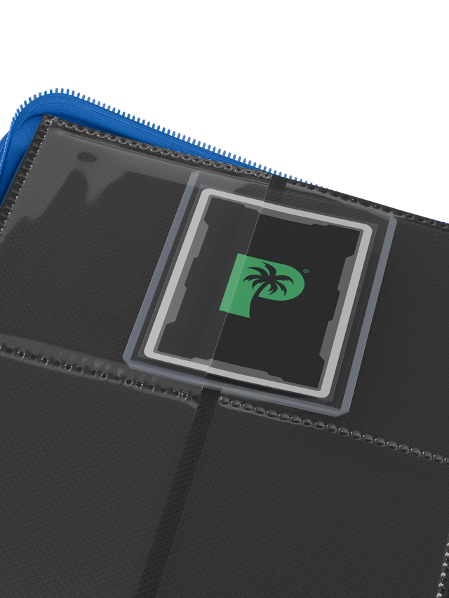 Palms Off Gaming Collector's Series Top Loader Zip Binder - 4 Pocket - Blue