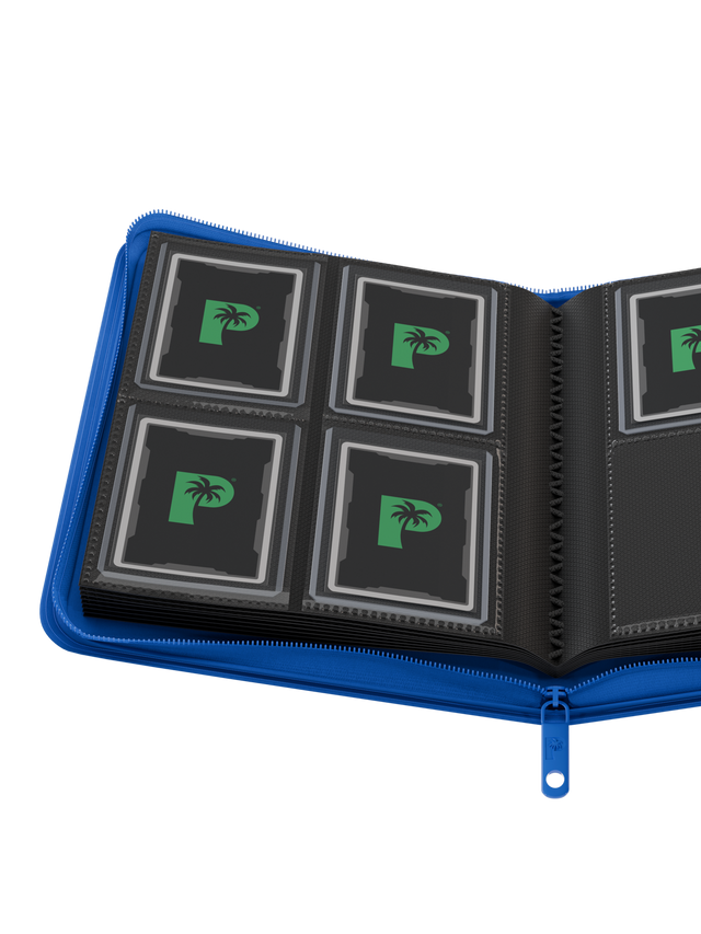 Collector's Series 4 Pocket Zip Binder - Blue