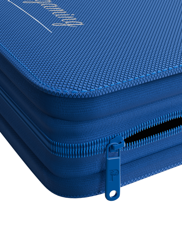 Palms Off Gaming Collector's Series Top Loader Zip Binder - 4 Pocket - Blue