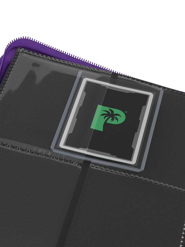 Palms Off Gaming Collector's Series Top Loader Zip Binder - 4 Pocket - Purple