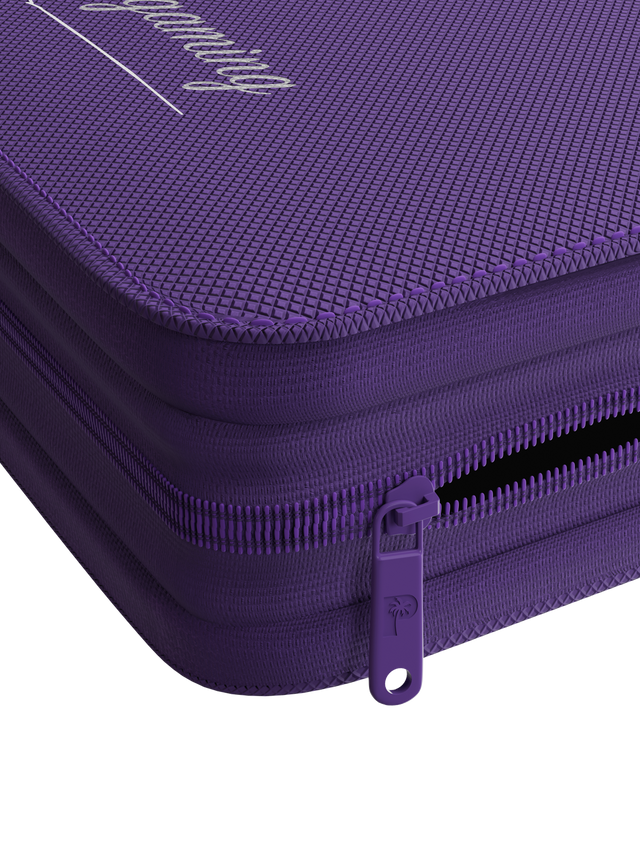 Palms Off Gaming Collector's Series Top Loader Zip Binder - 4 Pocket - Purple