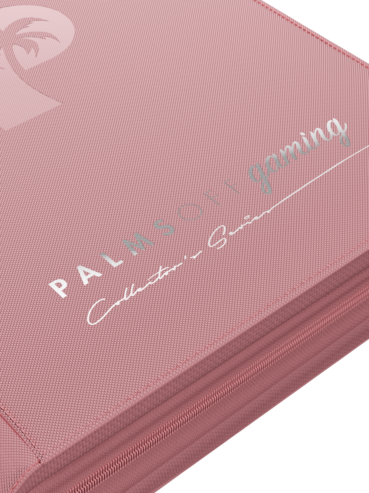Palms Off Gaming Collector's Series Top Loader Zip Binder - 4 Pocket - Pink