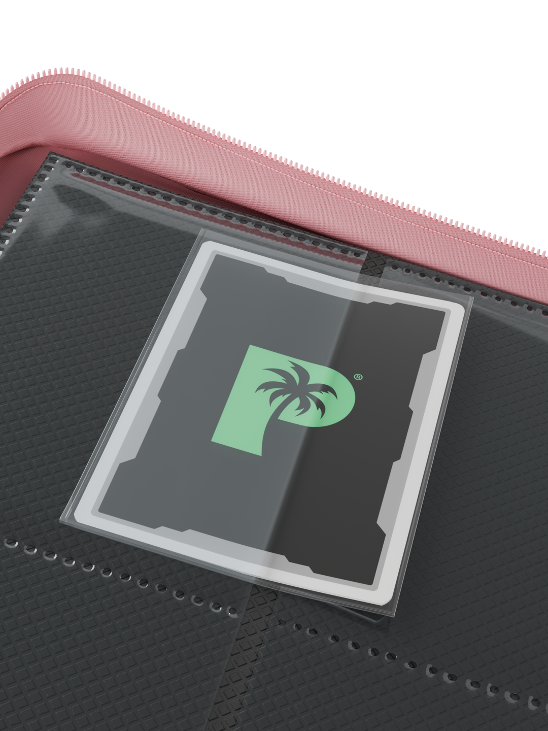 Palms Off Gaming Collector's Series Top Loader Zip Binder - 4 Pocket - Pink
