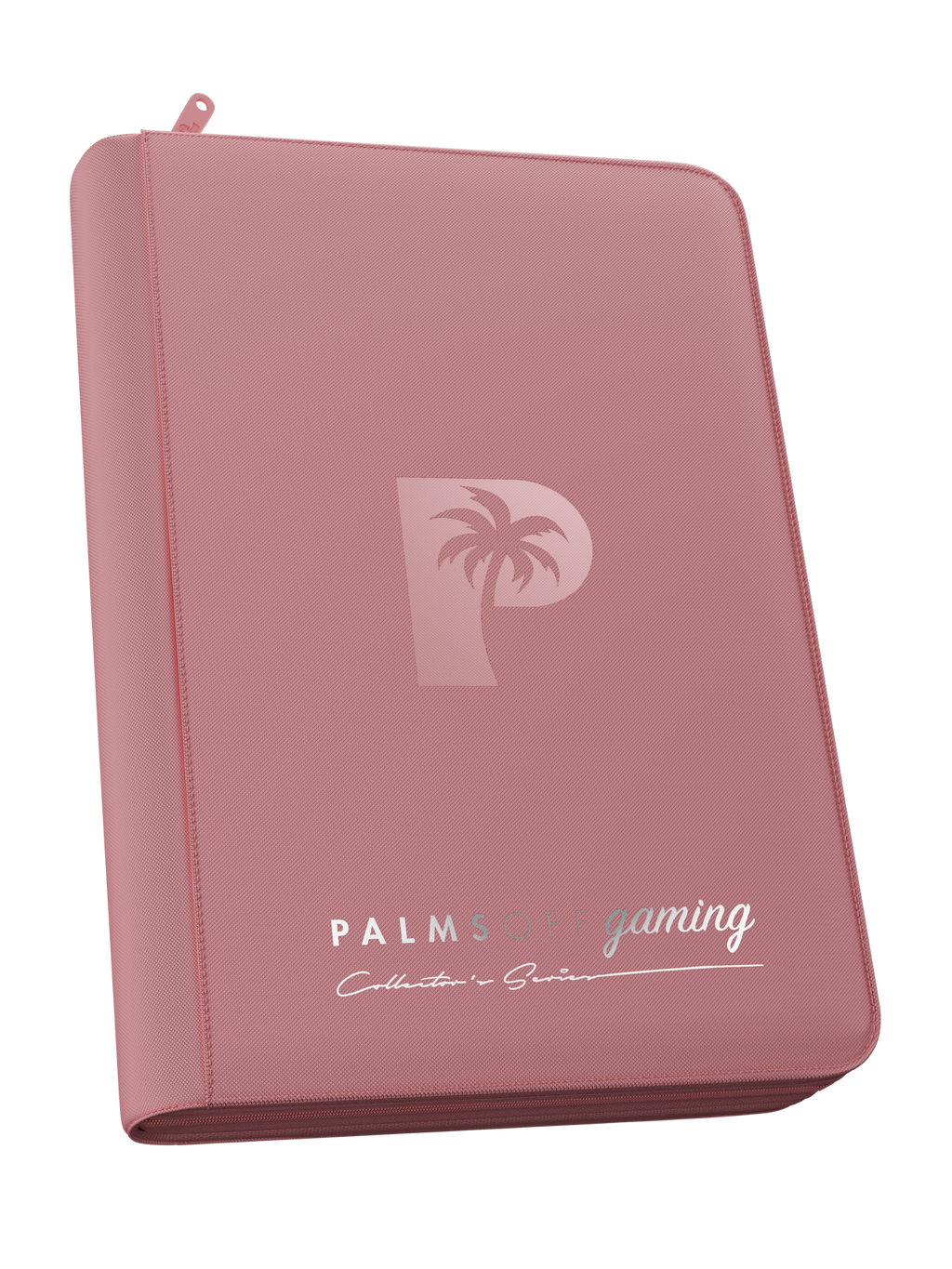 Palms Off Gaming Collector's Series Top Loader Zip Binder - 4 Pocket - Pink