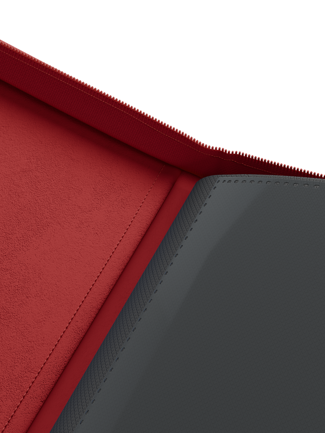 Palms Off Gaming Collector's Series Top Loader Zip Binder - 4 Pocket - Red