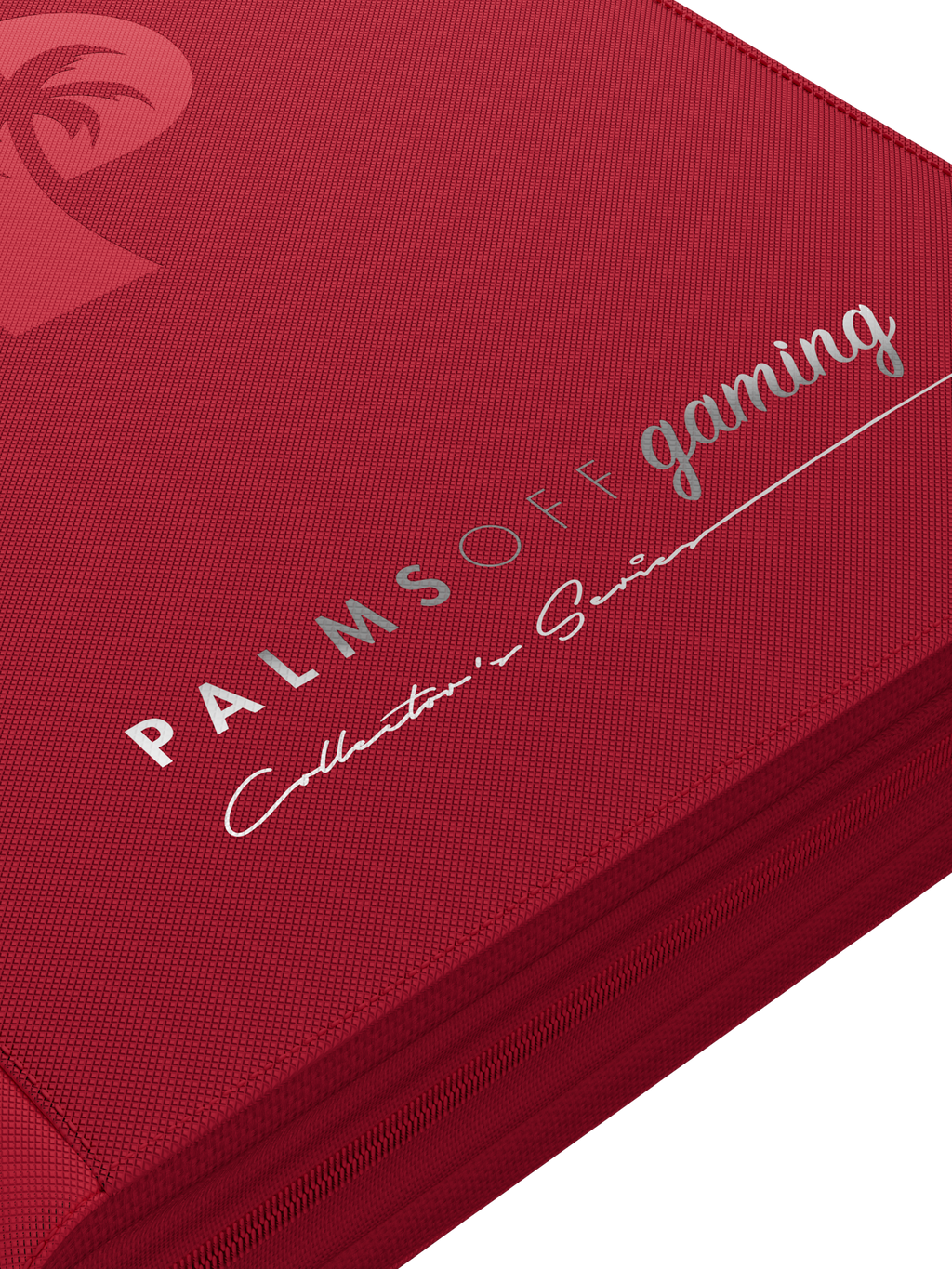Palms Off Gaming Collector's Series Top Loader Zip Binder - 4 Pocket - Red