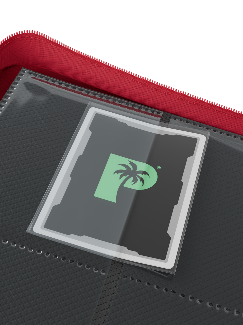Palms Off Gaming Collector's Series Top Loader Zip Binder - 4 Pocket - Red