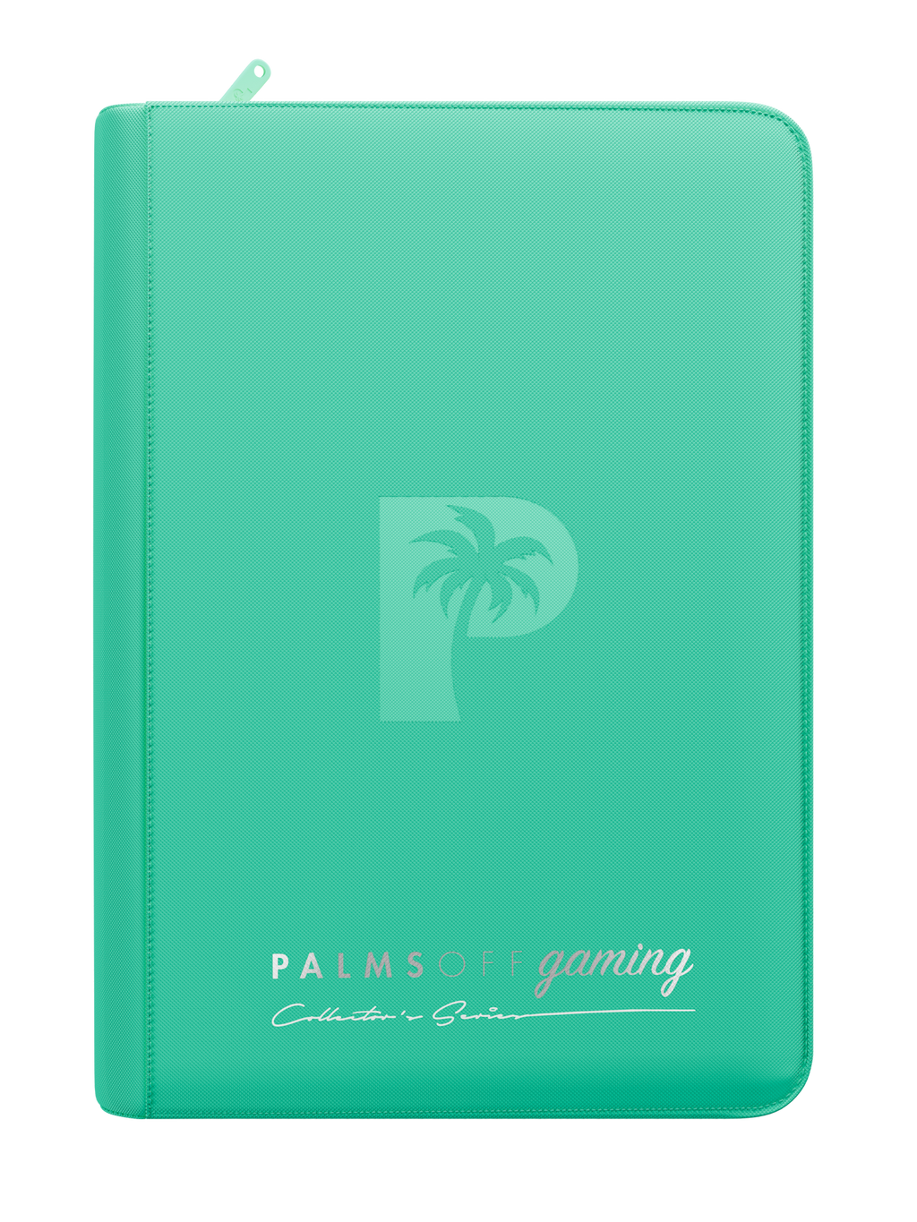 Palms Off Gaming Collector's Series Top Loader Zip Binder - 4 Pocket - Turquoise