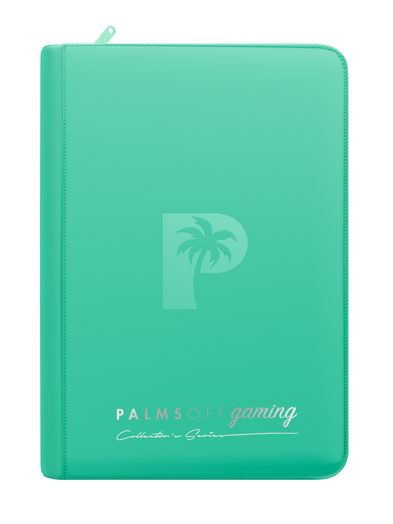 Palms Off Gaming Collector's Series Top Loader Zip Binder - 4 Pocket - Turquoise