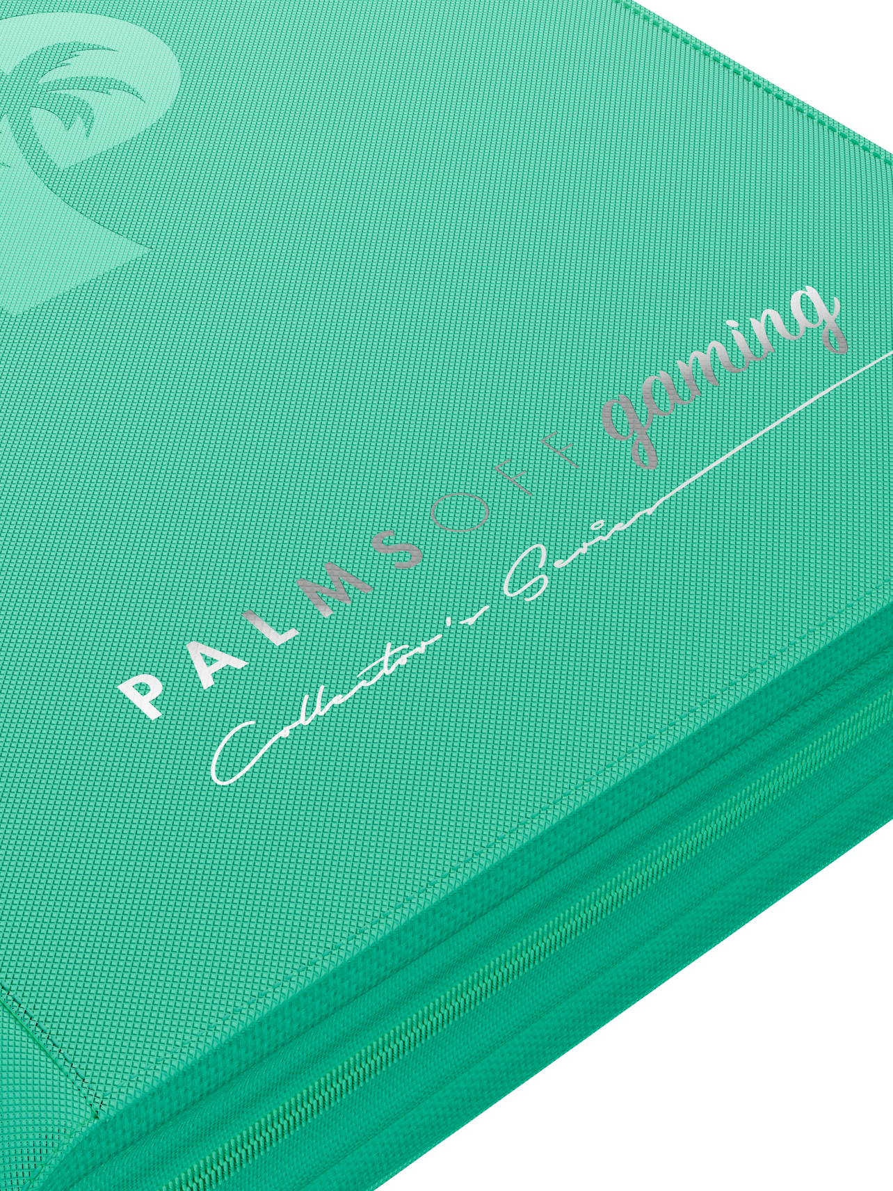 Palms Off Gaming Collector's Series Top Loader Zip Binder - 4 Pocket - Turquoise