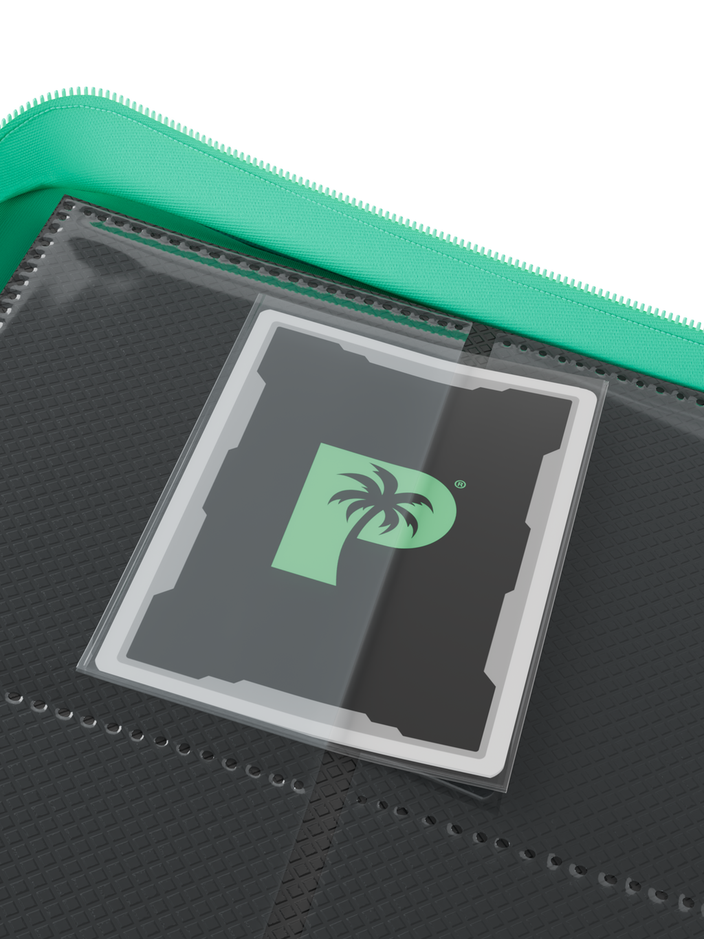 Palms Off Gaming Collector's Series Top Loader Zip Binder - 4 Pocket - Turquoise