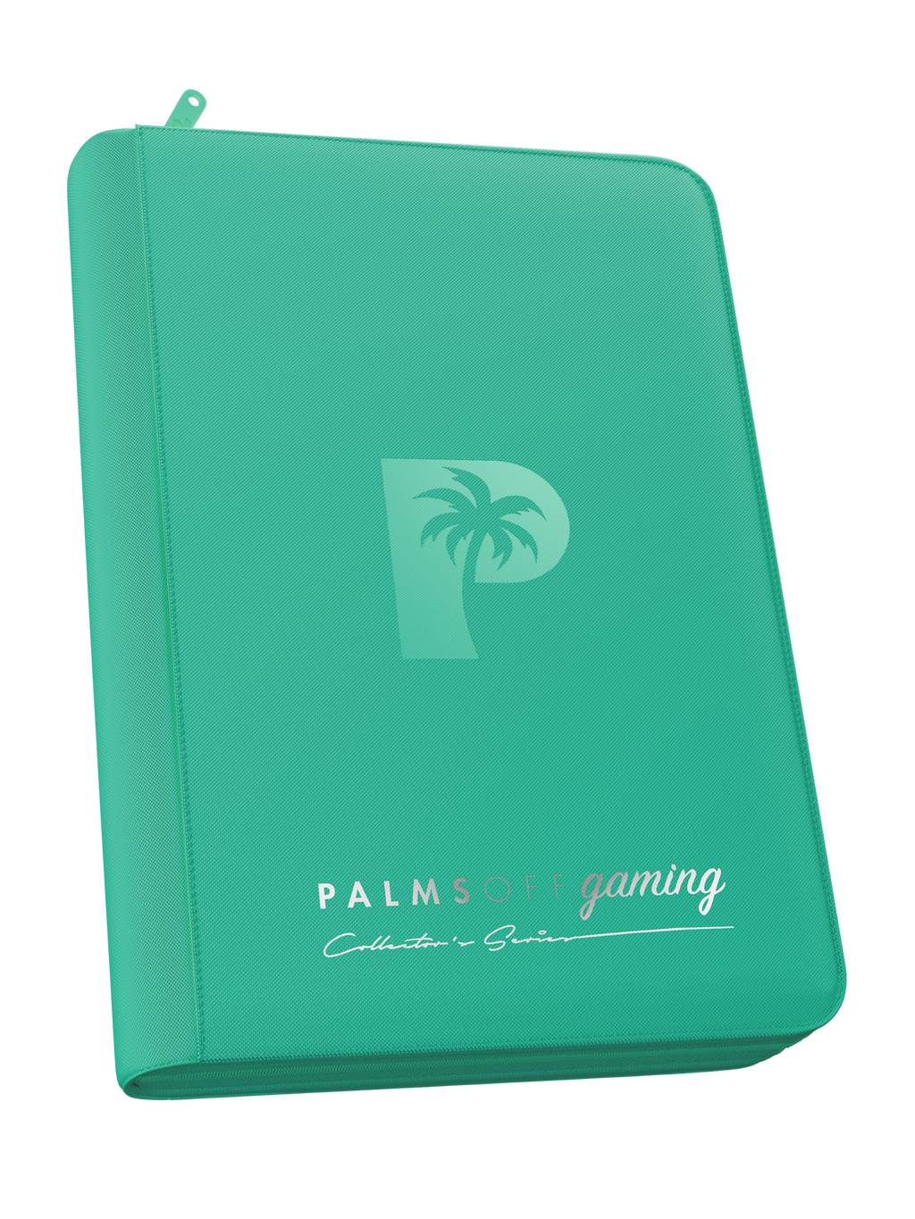 Palms Off Gaming Collector's Series Top Loader Zip Binder - 4 Pocket - Turquoise
