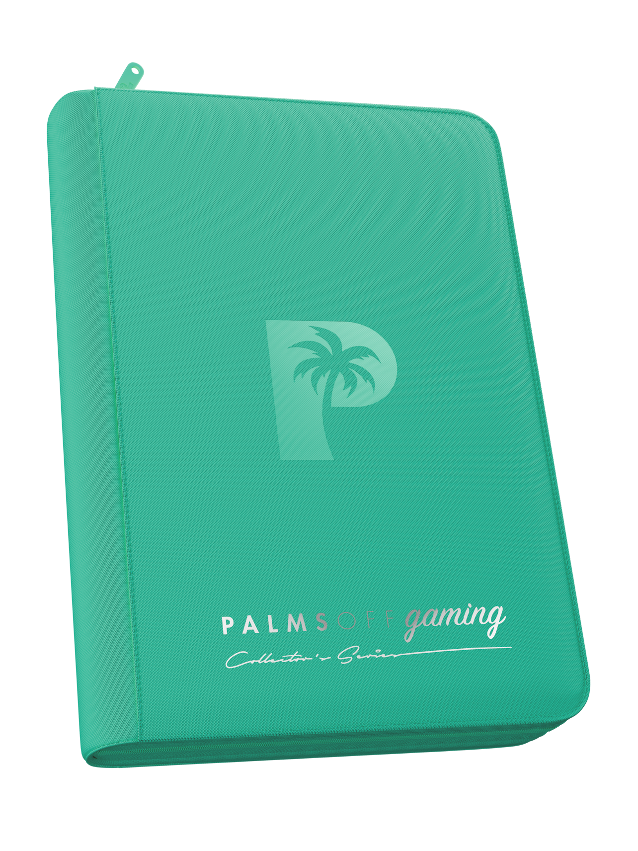 Palms Off Gaming Collector's Series Top Loader Zip Binder - 4 Pocket - Turquoise