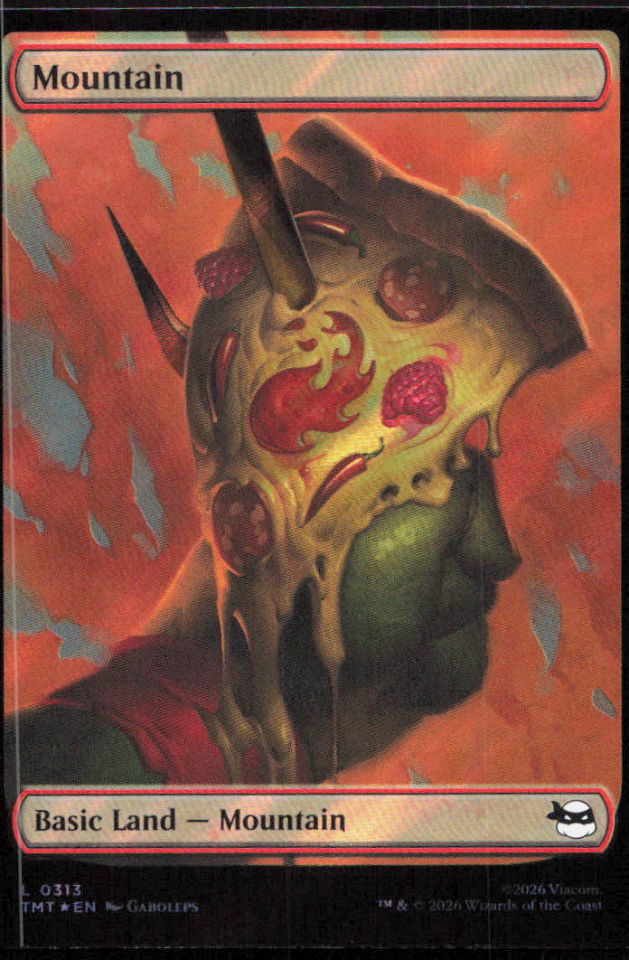 Mountain (0313) 0313 Holofoil Teenage Mutant Ninja Turtles Magic: The Gathering