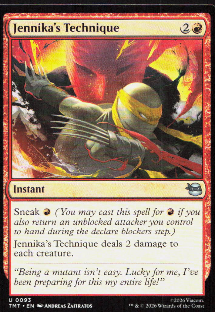 Jennika's Technique 0093 Teenage Mutant Ninja Turtles Magic: The Gathering