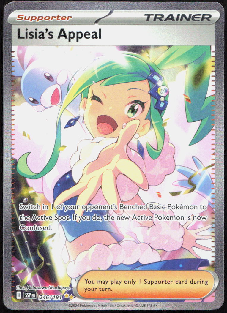 Lisia's Appeal 246/191 Special Illustration Rare Surging Sparks Pokemon