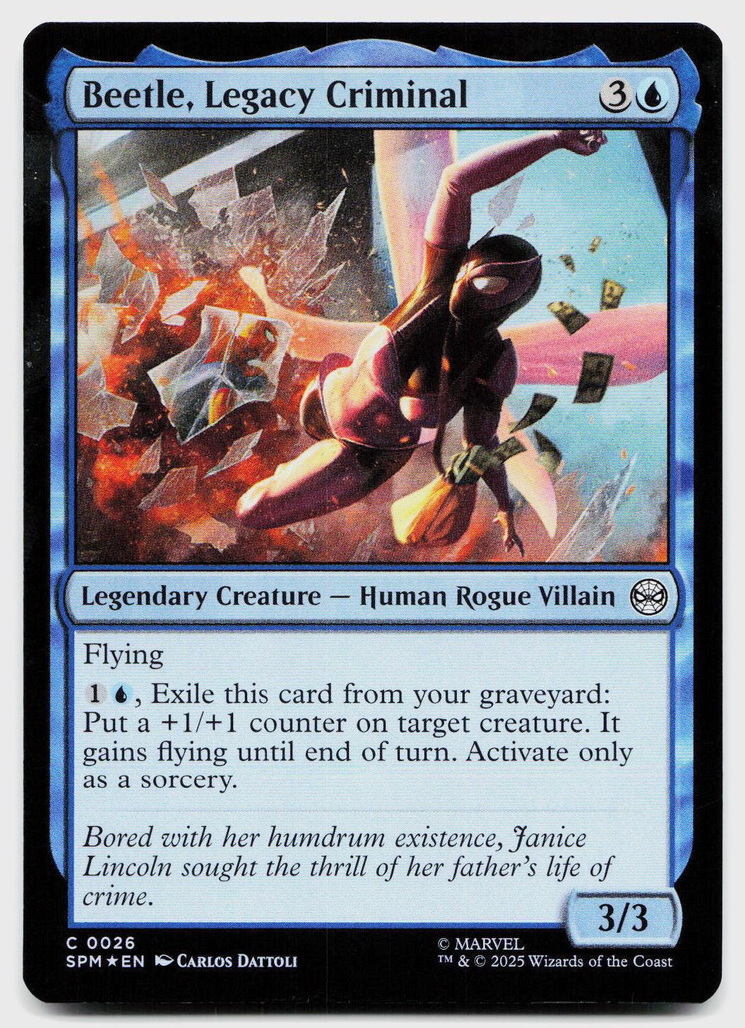 Beetle, Legacy Criminal 26 Common Marvel's Spider-Man Magic: The Gathering
