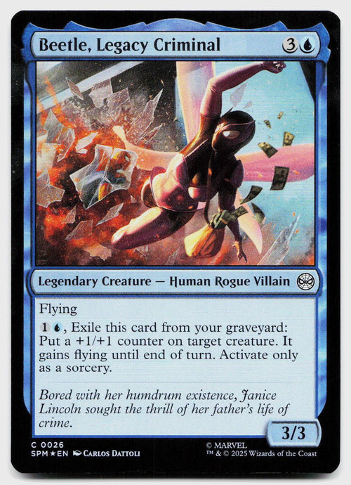 Beetle, Legacy Criminal 26 Common Marvel's Spider-Man Magic: The Gathering