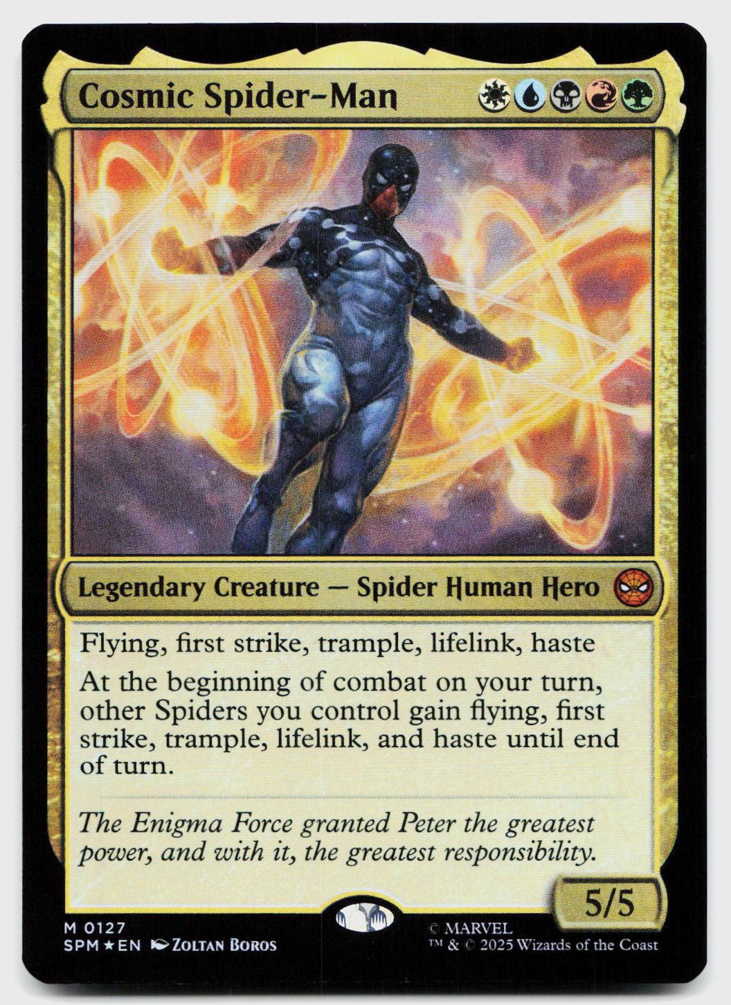 Cosmic Spider-Man 127 Mythic Marvel's Spider-Man Magic: The Gathering