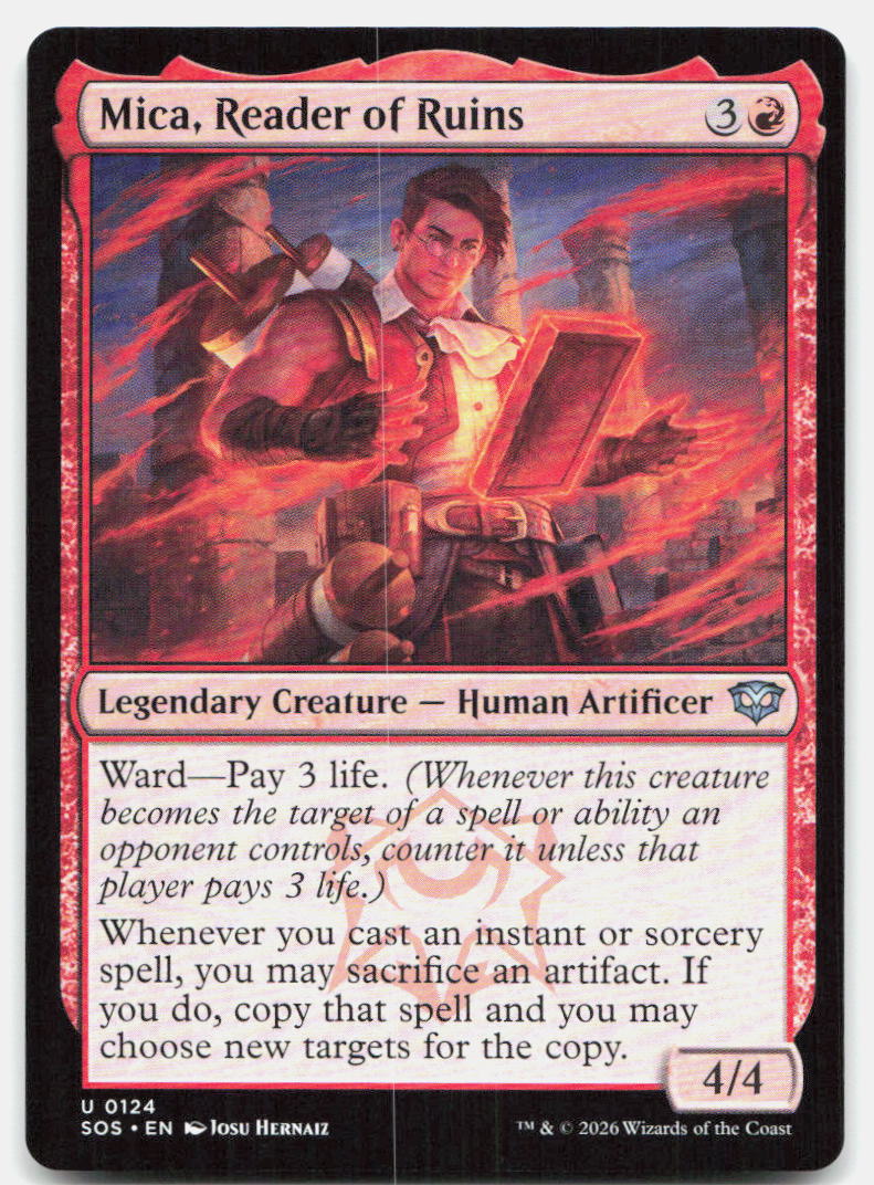 Mica, Reader of Ruins 124 Uncommon Secrets of Strixhaven Magic: The Gathering