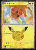 Pikachu 026/128 Holo Pikachu Rare ME: 30th Celebration Pokemon