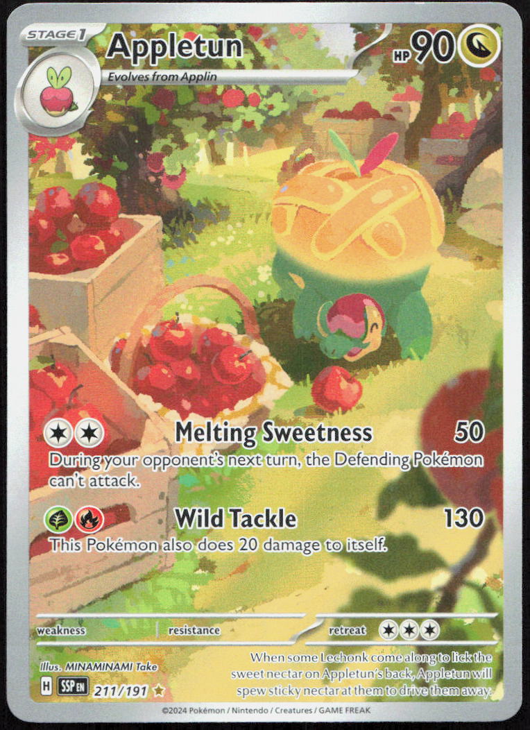Appletun 211/191 Illustration Rare Surging Sparks Pokemon