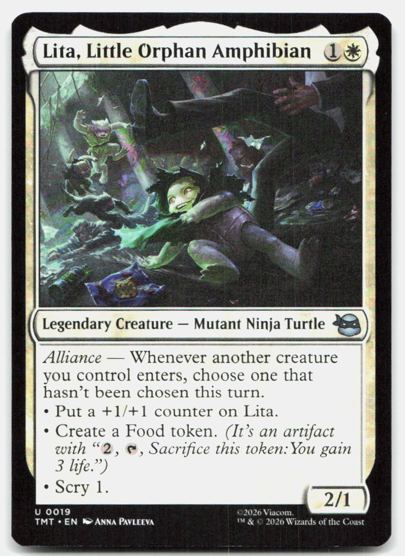 Lita, Little Orphan Amphibian 0019 Teenage Mutant Ninja Turtles MTG
